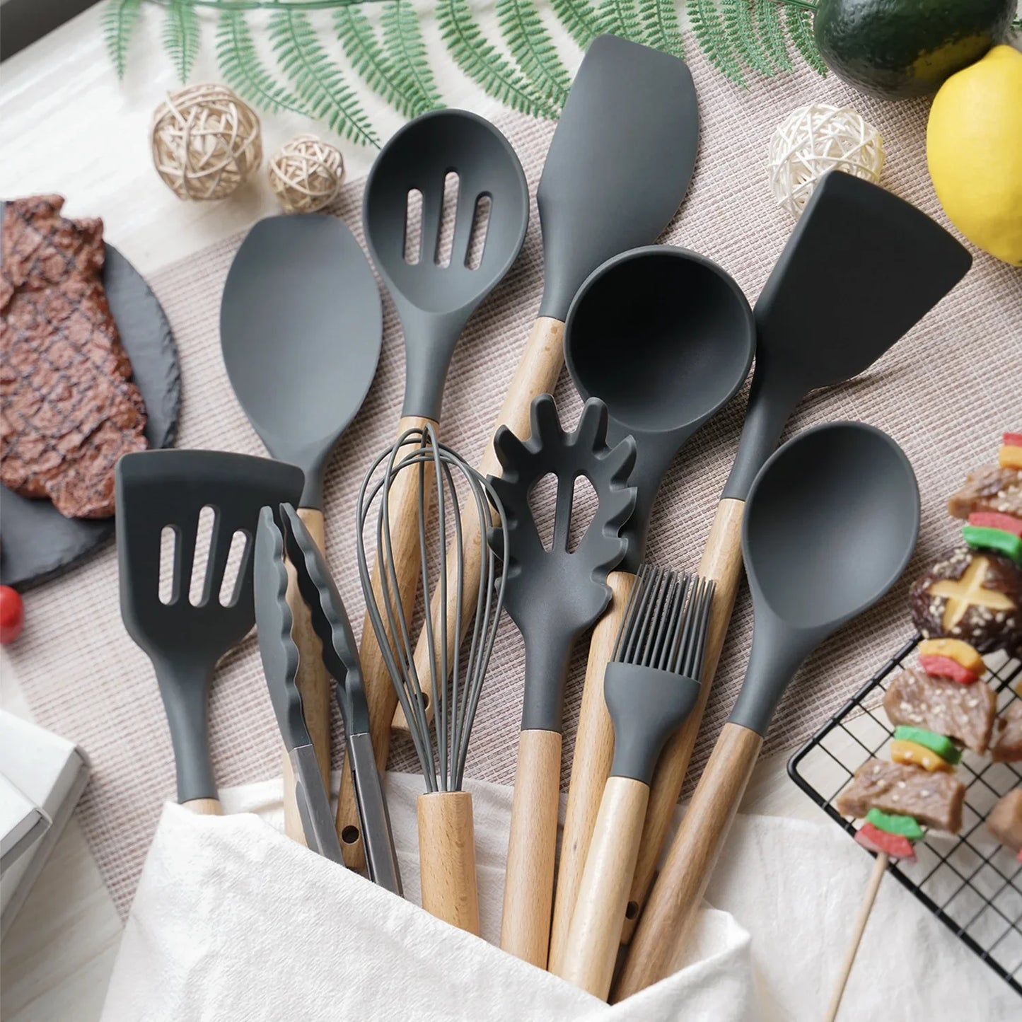 Set de 12 Utensilios de Cocina